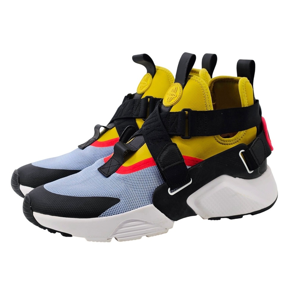 Nike Air Huarache City Low Mens 10 Multi-Color Wolf Grey AH6787-401 Sneakers